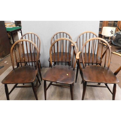 804 - Set of 6 Ercol dining chairs