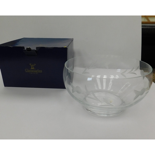 13 - Gleneagles - crystal bowl/boxed...