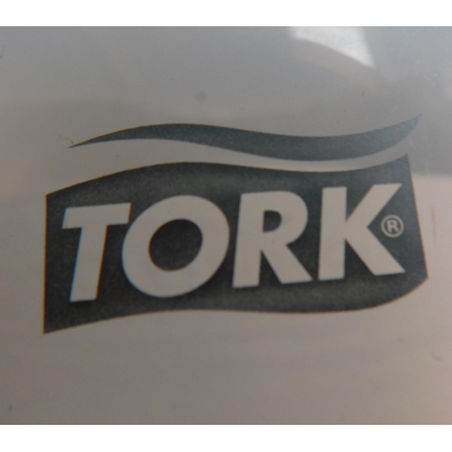 567 - 3 Tork centrefeed paper towel dispensers - excellent condition with key