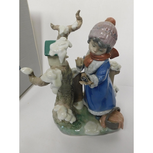 219 - Lladro figure No. 05287 - Winter Frost/approx. 11