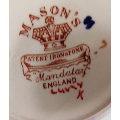 260 - Mason's Mandalay pattern - ceramic ginger jar & planter - no damage