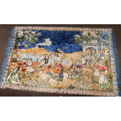 281 - Woven silk rug - approx. 72