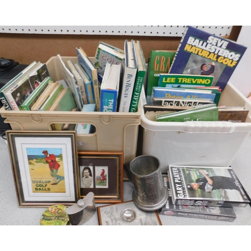 287 - Golf reference books - & mixed items  
£1 start - all proceeds go to Bradford Nightstop charity - NO...