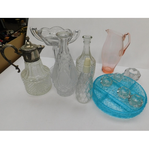 291 - Glassware including - claret jug 
£1 start - all proceeds go to Bradford Nightstop charity - NO COMM...