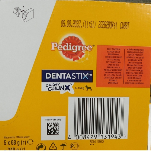 566 - Three boxes of Pedigree dentastix