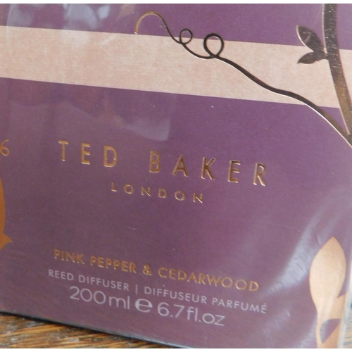 721 - Three Ted Baker reed diffuser - pink pepper and cedarwood