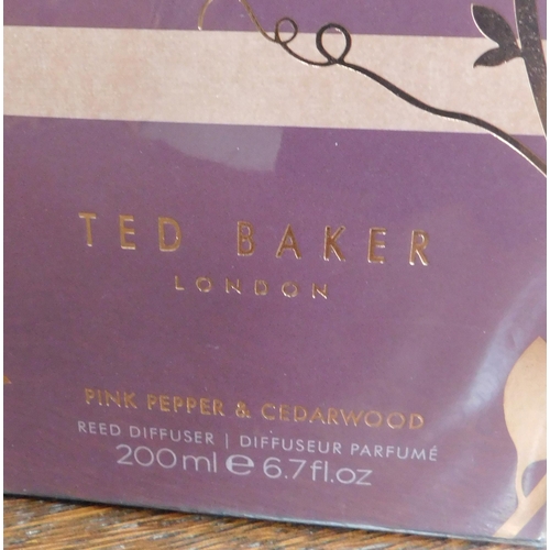 725 - Three Ted Baker reed diffusers - pink pepper and cedarwood