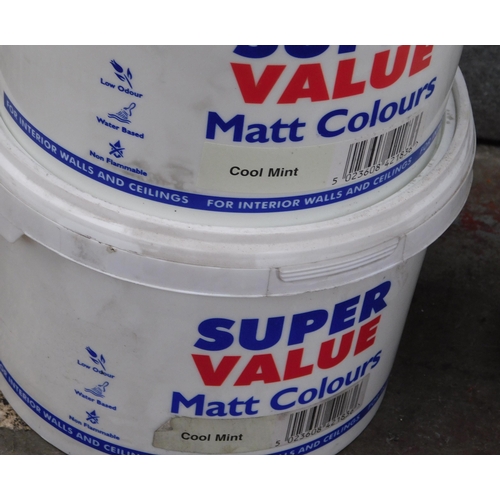 535 - 4 x 2.5l Supervalue matt emulsion - Cool Mint