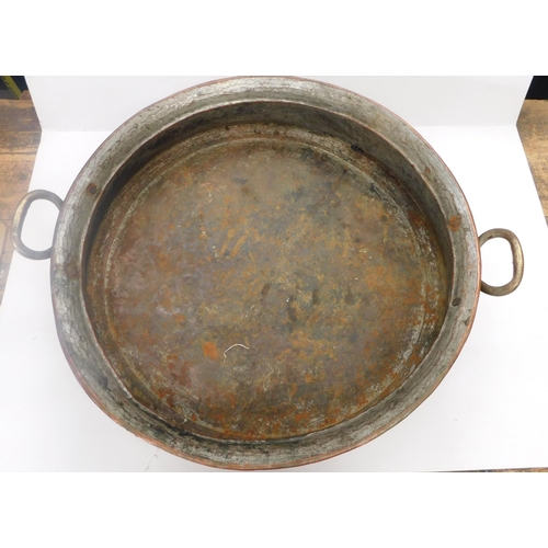 30 - Large - copper Karahi/Balti dish - 22