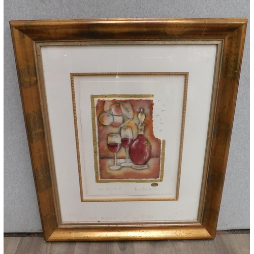 554 - Vintage framed artwork