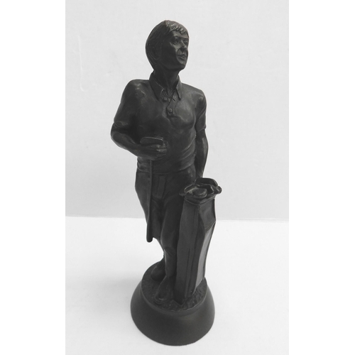 137 - Bronze effect - golfer figure