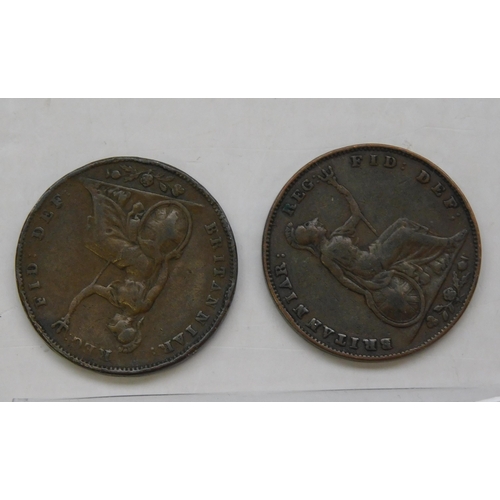 241 - Two - Victorian Farthings/dated 1837 & 1858