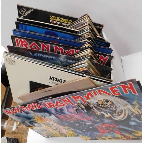 3 - Sixty eight/LPs including - Rock/Heavy Metal/Iron Maiden & Black Sabbath