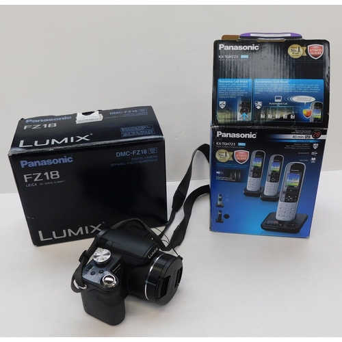 550A - Panasonic phone set and Lumix DMC-FZ18 camera