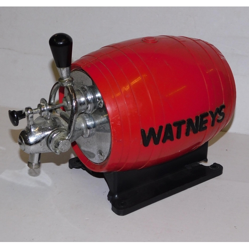 654 - Vintage Watney's red barrel keg beer pump (base as seen)