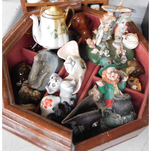 685 - Selection of collectables and display stands