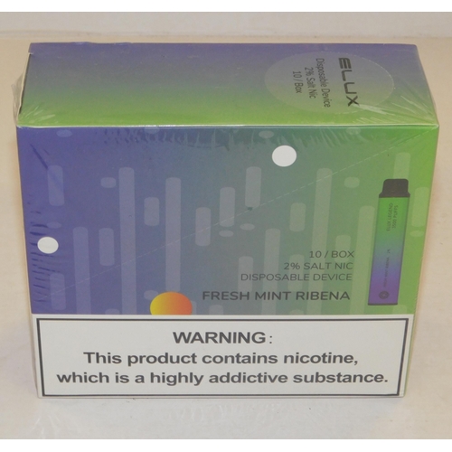 731A - Flux - 10x disposable vapes 'fresh mint Ribena'