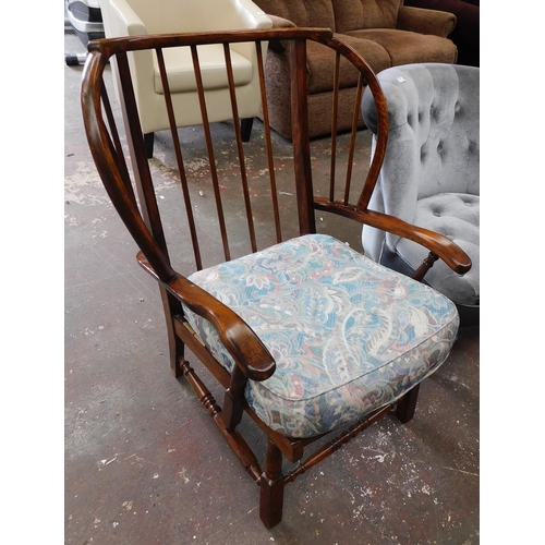 752 - Ercol style fireside chair