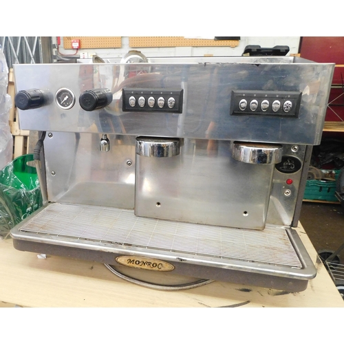 773 - Monroc espresso machine W/O