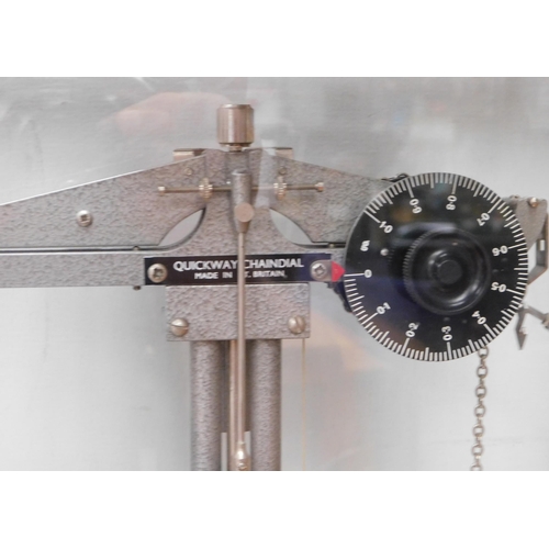 Quickway Chaindial Scales in a case by Griffin & George Ltd, with part ...
