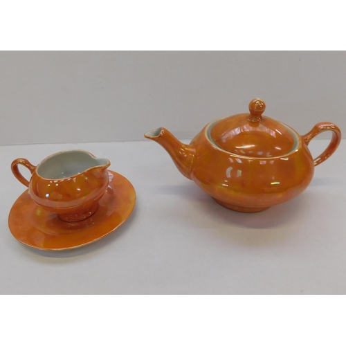 15 - Slovakian - tea pot/jug & saucer