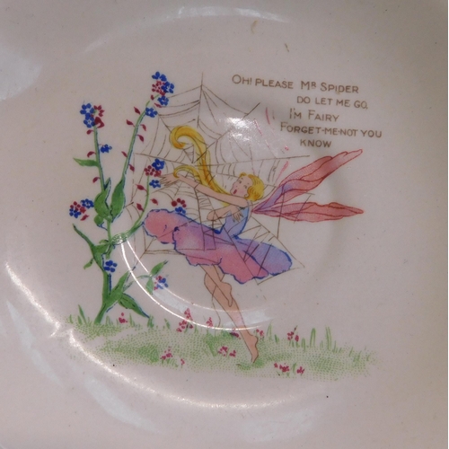 151 - Vintage - Soho pottery/Ambassador ware - Fairy patterned trio