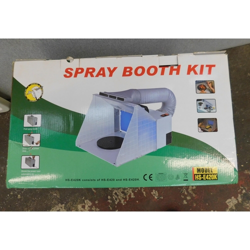 Portable Airbrush Paint Spray Booth Kit