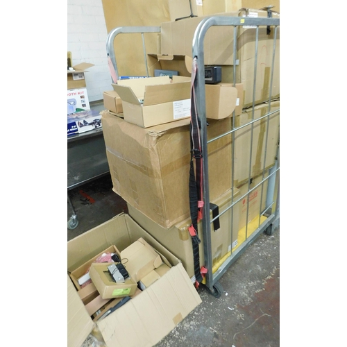 552A - Trolley full (six large boxes) of assorted P.O.S new/unused items incl. scanners, card readers etc.