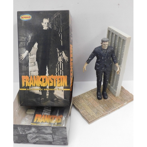 587A - Two boxed Moebius model kits - Frankenstein (completed) and The Mummy (unused)