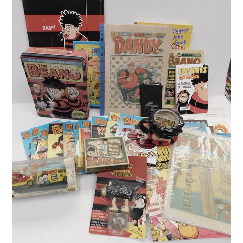 7 - Beano related items - including die cast model & cup