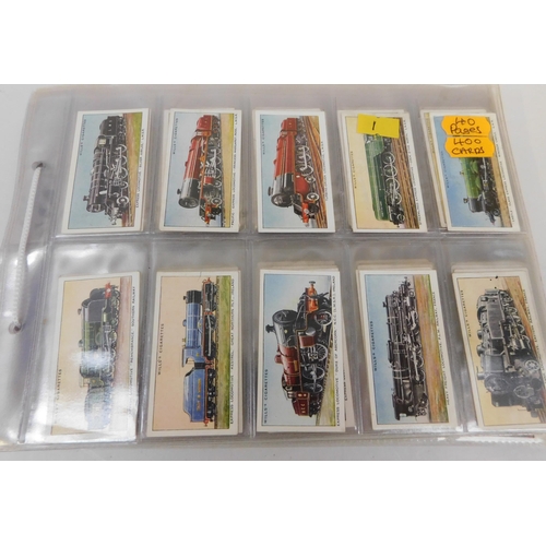 81 - Forty pages/mixed cigarette cards & - thirty seven sets