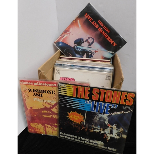 29 - Approximately fifty/LPs including - The Rolling Stones/ Wishbone Ash/Pink Floyd/Dire Straits/Eric Cl... 