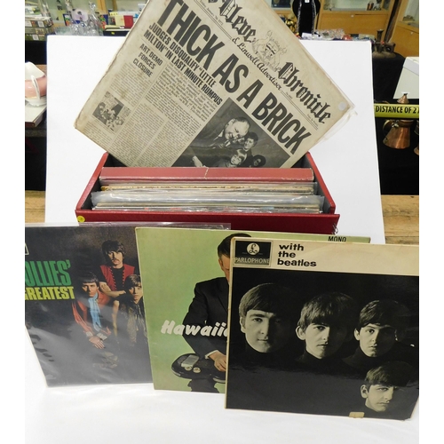 3 - Vinyl records including - The Beatles & Jethro Tull