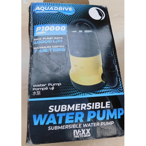 531 - Boxed submersible water pump, aqua drive P1000 series (unchecked)