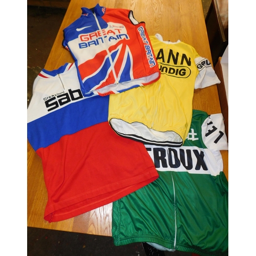 542A - Selection of cycling jerseys