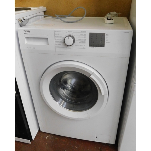 554 - Beko slimline washing machine W/O