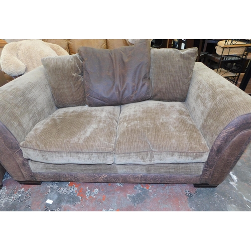 561 - Two seater and three seater matching sofas