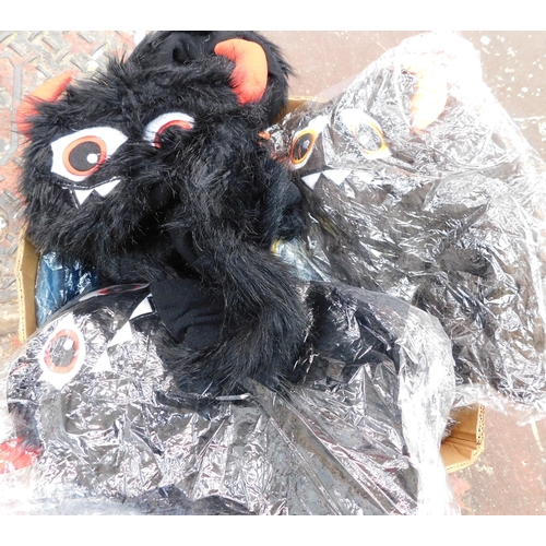 593 - Box of nine Monster winter hat/scarves