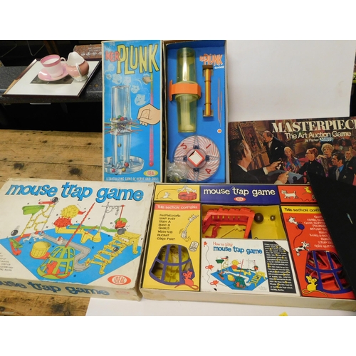 690 - Vintage games; Kerplunk and Mouse Trap game etc