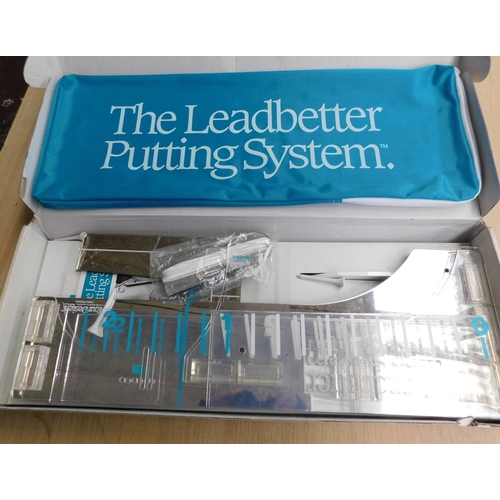 696 - Boxed, never used 'The Leadbetter Putting System' feel the stroke of the Worlds top pros