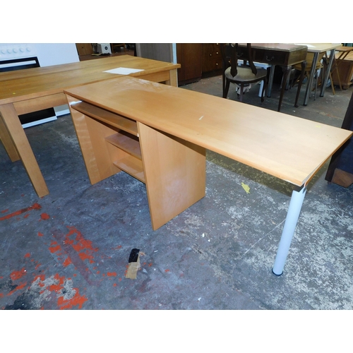 804 - Students desk with pull out shelf - approx. 20