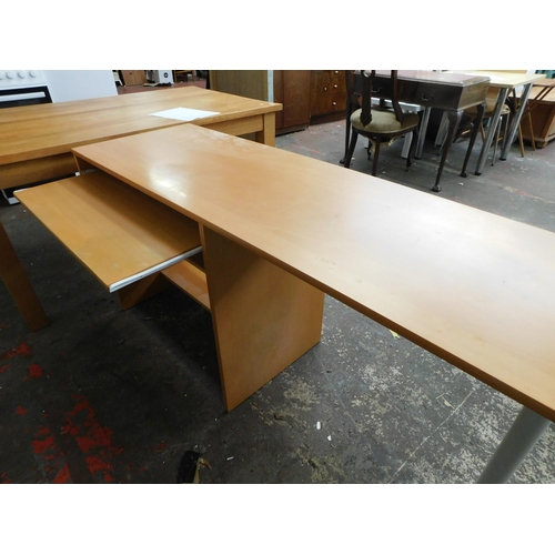 804 - Students desk with pull out shelf - approx. 20