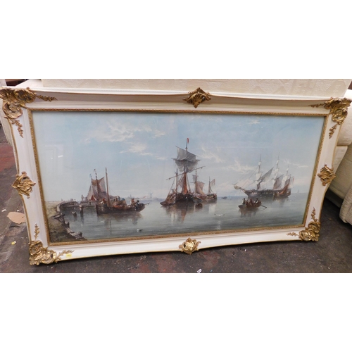 11 - Vintage - nautical scene/framed - approx. 49