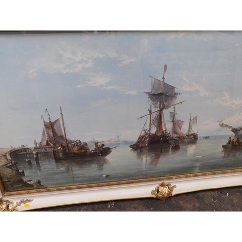 11 - Vintage - nautical scene/framed - approx. 49