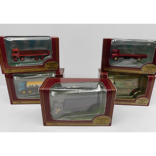 14 - Five - EFE die cast model trucks - 1.76 scale...