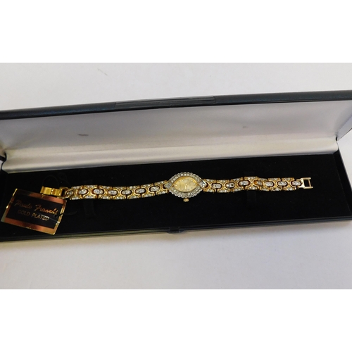 23 - Paulo Franchini - gold plated wristwatch...