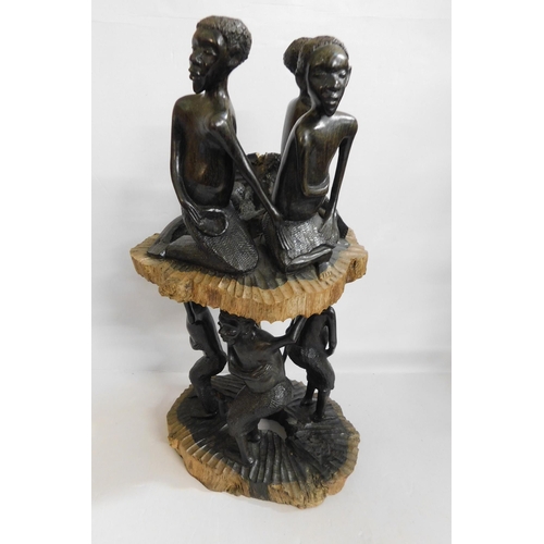 24 - African/tribal - figural group/carving...