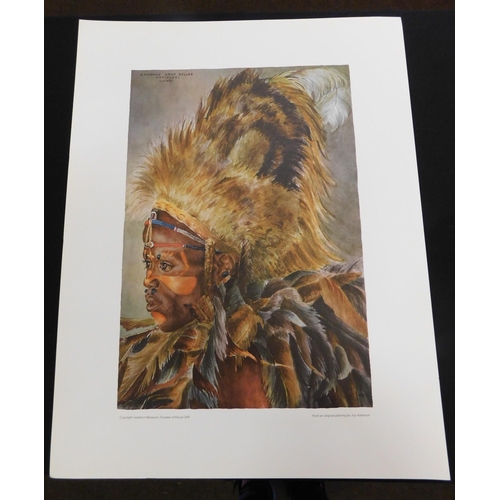 24A - Joy Adamson print - Nandi Warrior from the Tribes of Kenya Collection...