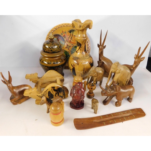 310 - Wooden items - including figures