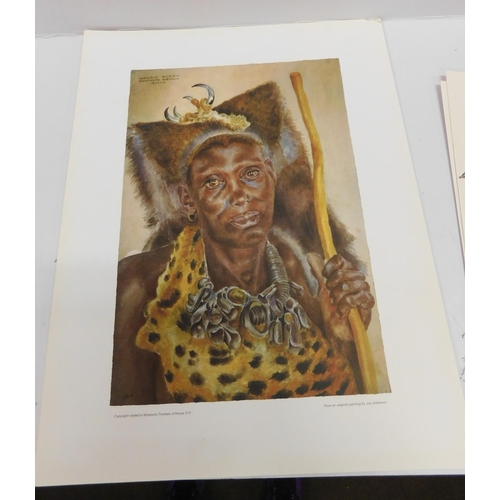 316 - Joy Adamson print - Isukha Warrior from the tribes of Kenya Collection...